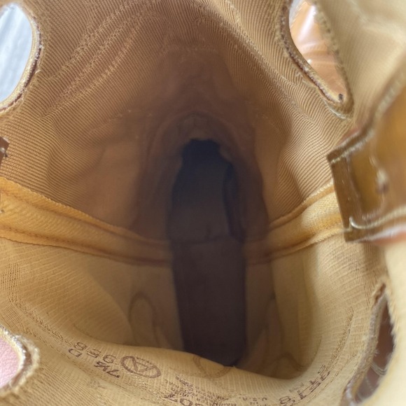 ACME Western Cowboy Boots Women 7.5 D Brown Leather Fringe Rope Stacked Heel USA - Picture 10 of 14